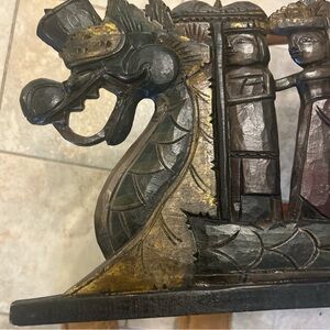 Balinese dragon boat processional panel 36 Inches X 12 Inches Bali